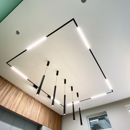 Choose stretch ceilings with built-in magnetic rails!